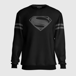 BLACK SUPERMAN SWEATSHIRT