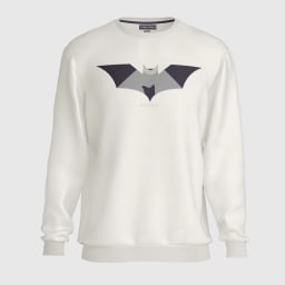 WHITE BATMAN SWEATSHIRT
