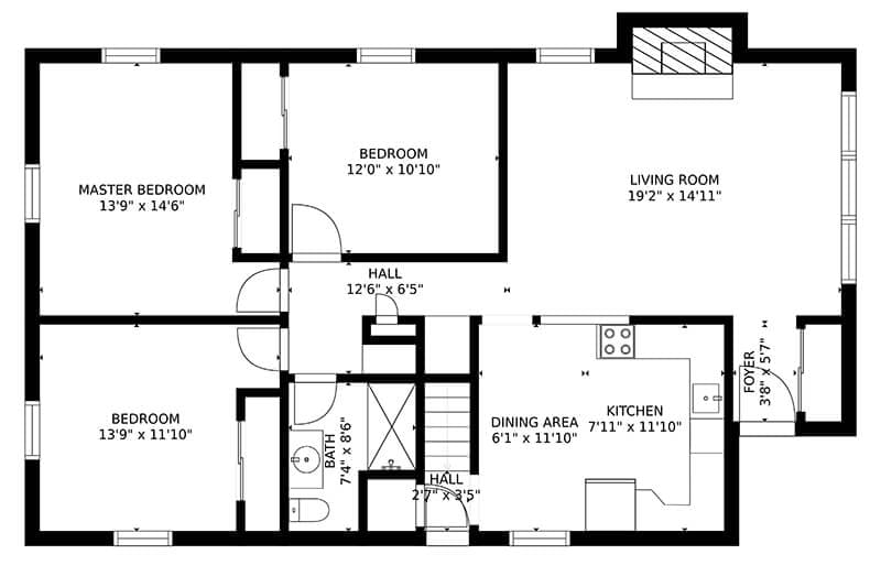 An example of floor plan