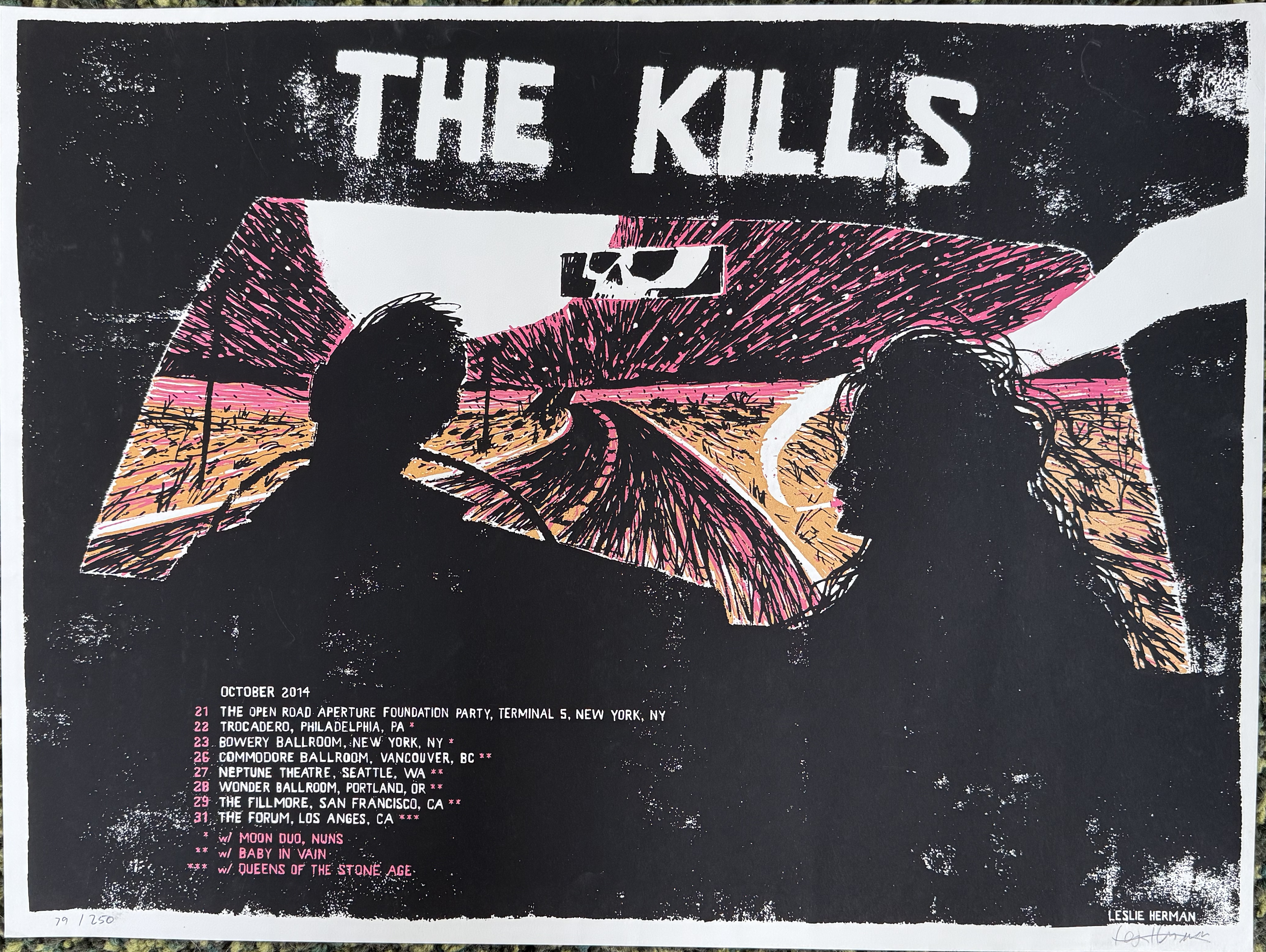 The Kills poster by Leslie Herman