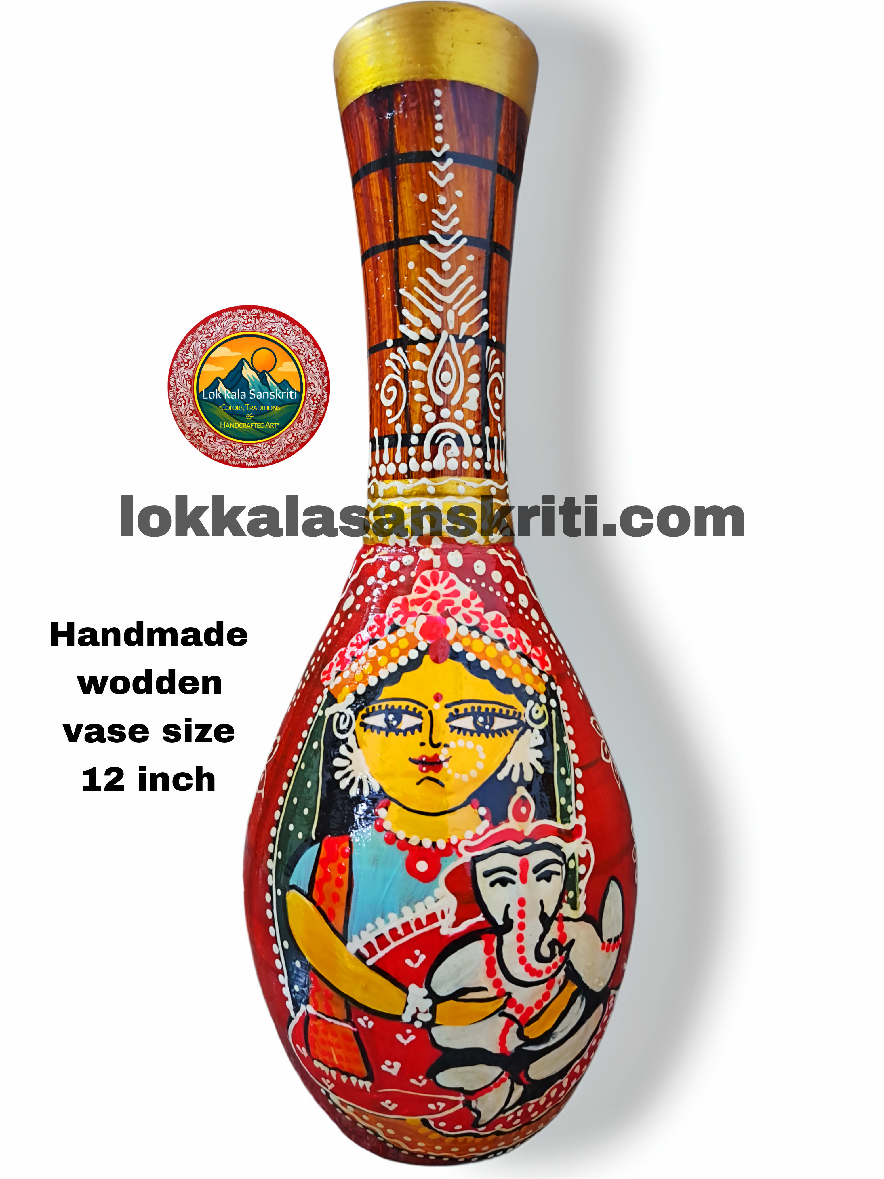 Divine Parvati Maa & Ganesha Decorative Pot