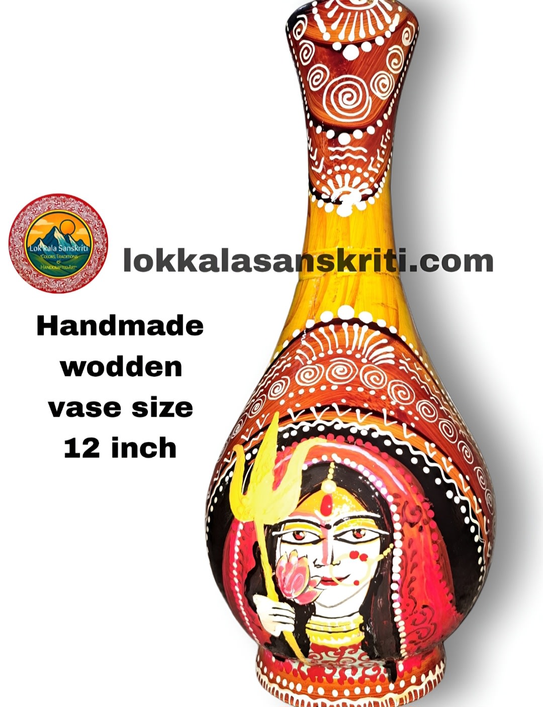 Divine Grace – Handcrafted Devi Art Pot