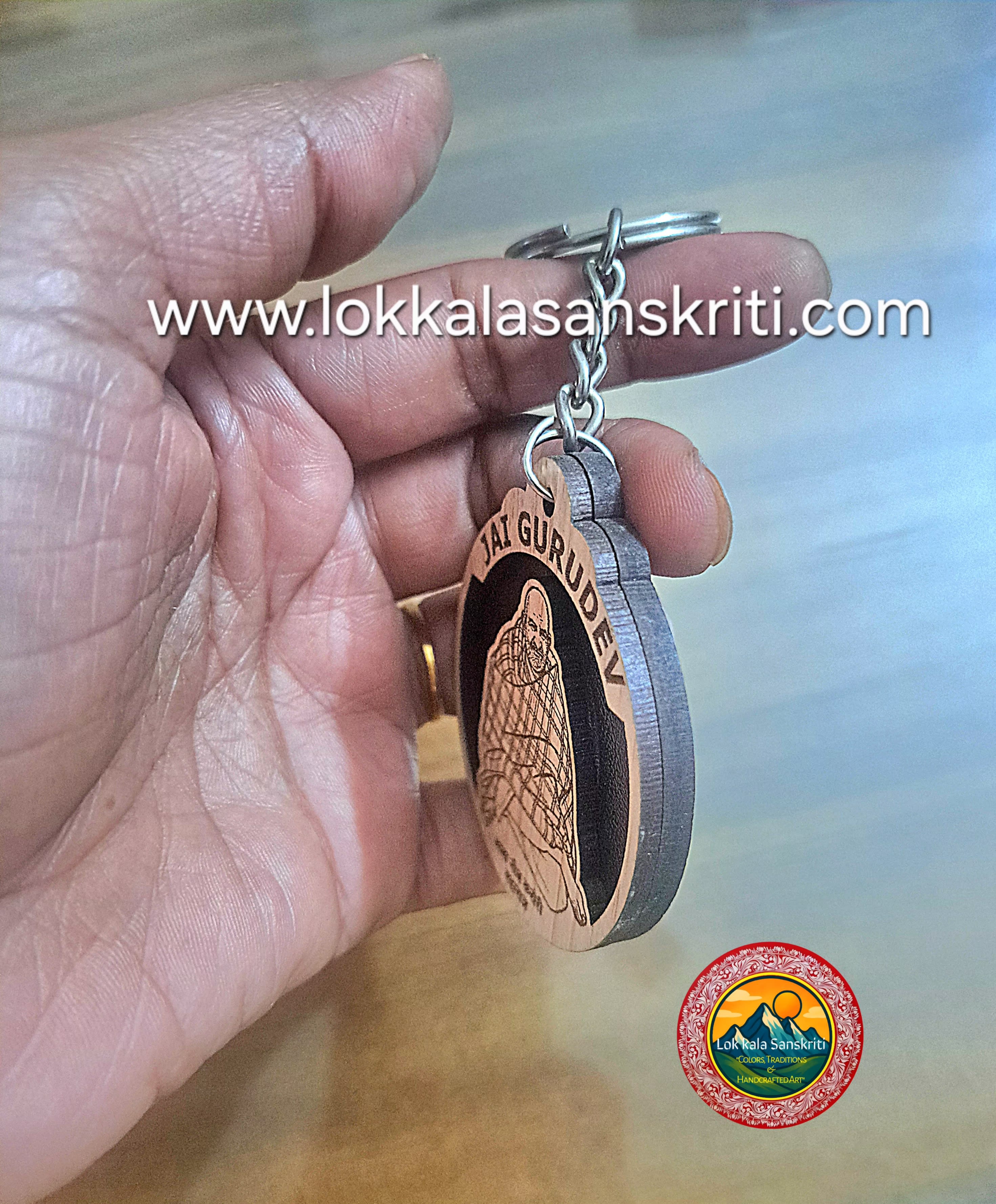 Neem Karoli Maharaj Ji Keychain thumbnail 2