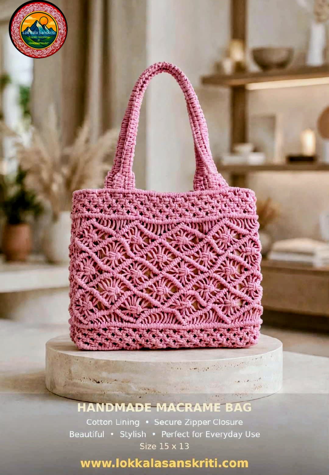 Handmade Macramé Bag