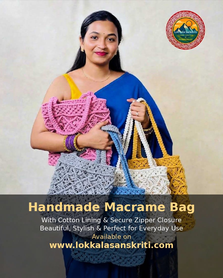 Handmade Macramé Bag thumbnail 2