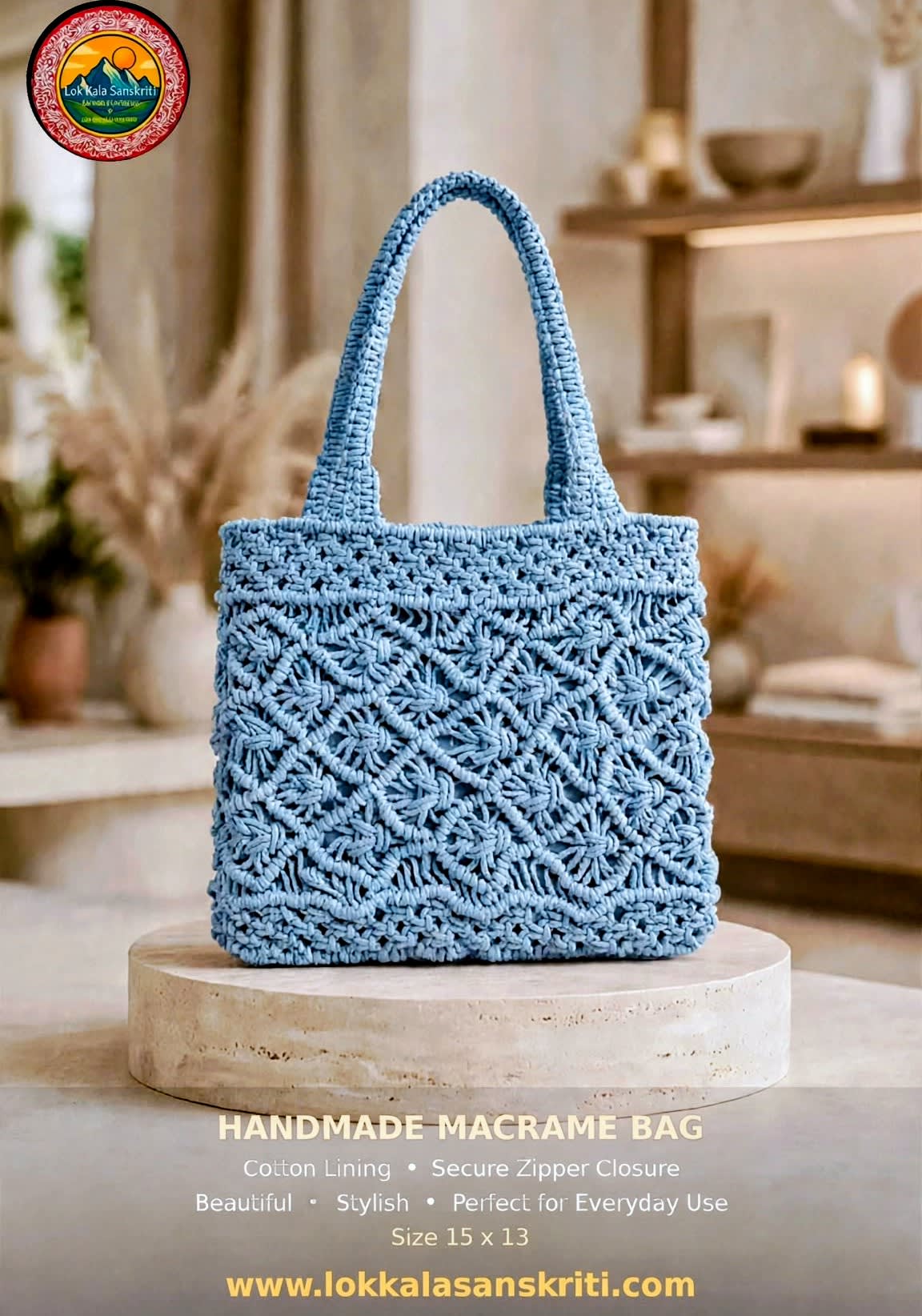 Handmade Macramé Bag