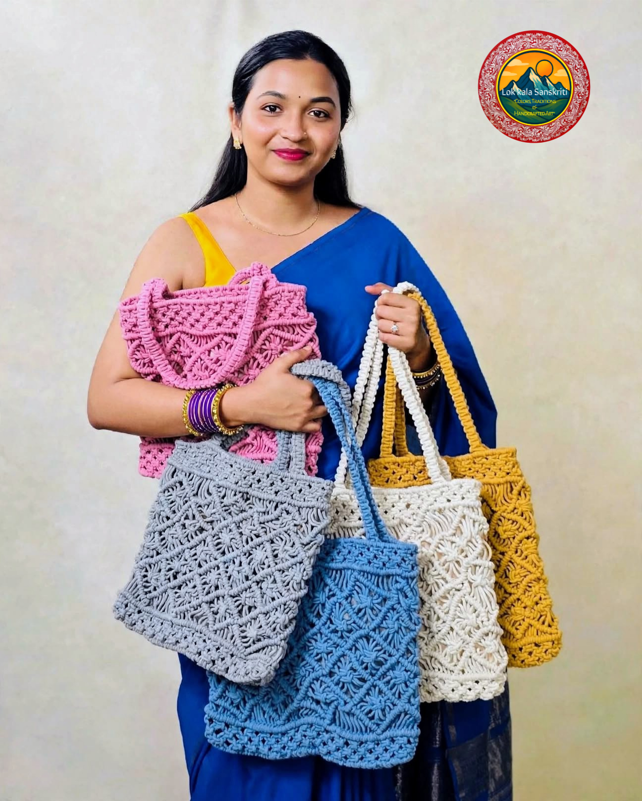 Handmade Macramé Bag thumbnail 2