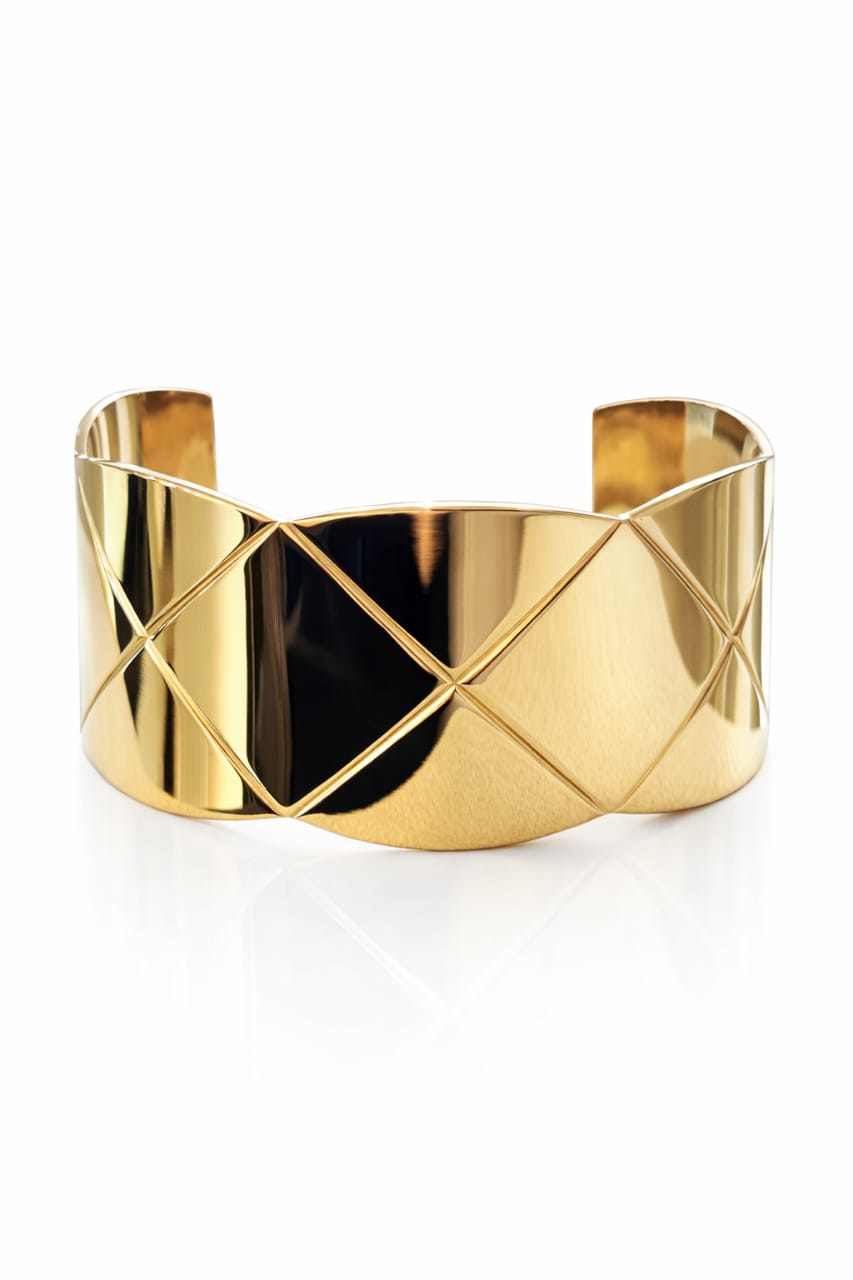 Brazalete Geométrico Dorado