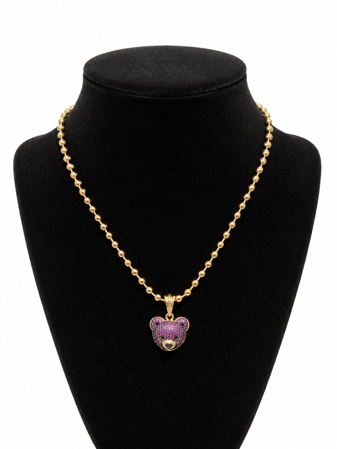 Collar Osito Chapa de Oro 