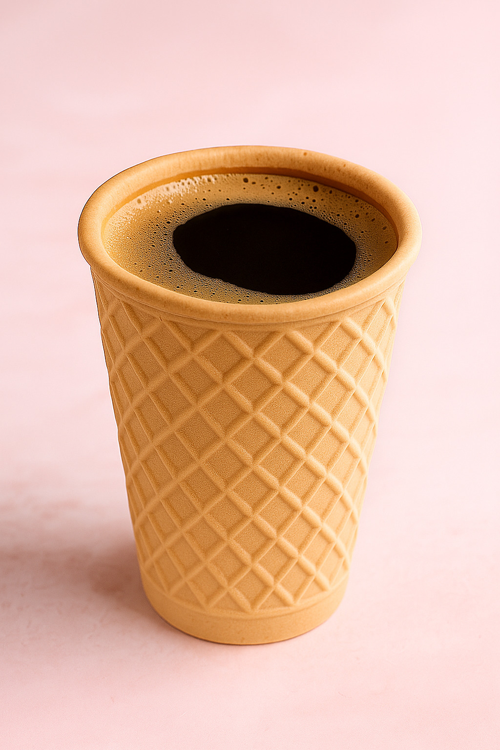 Plain Waffle Cup – Classic Crunchy Edible Cup for Coffee & Desserts