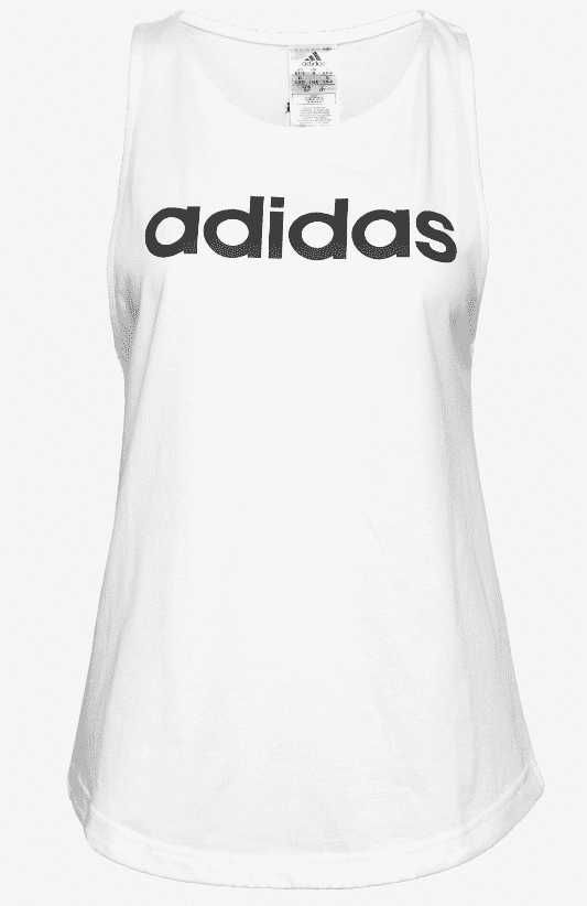 Camiseta Sin Mangas Deportiva Adidas Regular Fit XL Blanca, Sin Empaque, SU, 6557A1