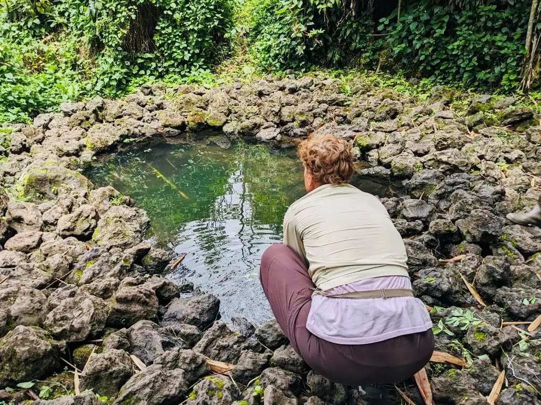 A traveler enjoying the best moment in Rwanda within nature
