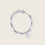 Moonglow Jewelry Bracelets Solar Link Bracelet in Stainless Steel