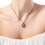 Moonglow Jewelry Necklaces Classic Necklace With Black Crystal