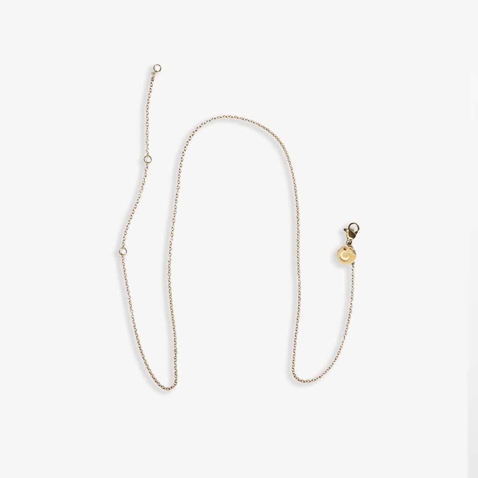 Moonglow Jewelry Necklaces Adjustable Cable Chain in Gold