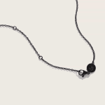 Moonglow Jewelry Necklaces Classic Black Link Chain