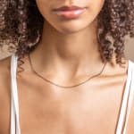 Moonglow Jewelry Necklaces Classic Black Link Chain