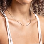 Moonglow Jewelry Necklaces Classic Black Link Chain