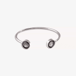 Moonglow Jewelry Bracelets Lunar Dyad Cuff Bracelet in Stainless Steel