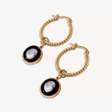 Moonglow Jewelry Earrings The Carina Hoops in Gold