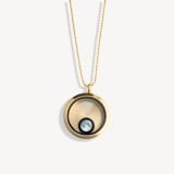 Moonglow Jewelry Necklaces One Moon Locket in Gold
