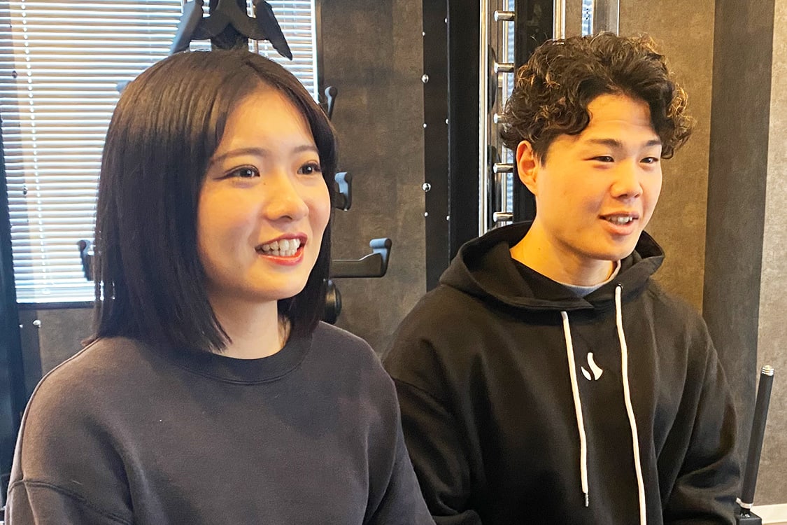 Shape Fit Gym（シェイプフィットジム）本店 大川 菜菜子 店長 ＆ 石田 哲大 トレーナー