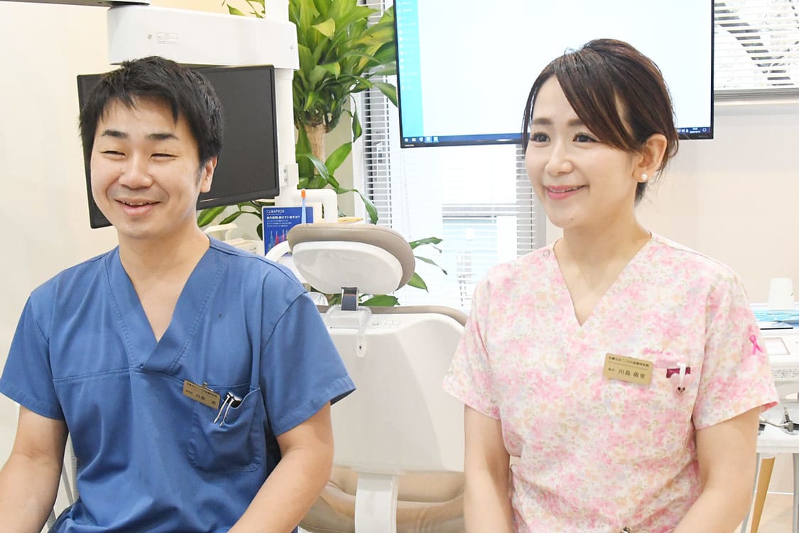 川島 一哲 理事長 ＆　 侑里 院長
