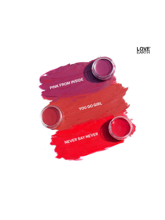 LOVE EARTH Lip & Cheek Tint- 8 g - Pink