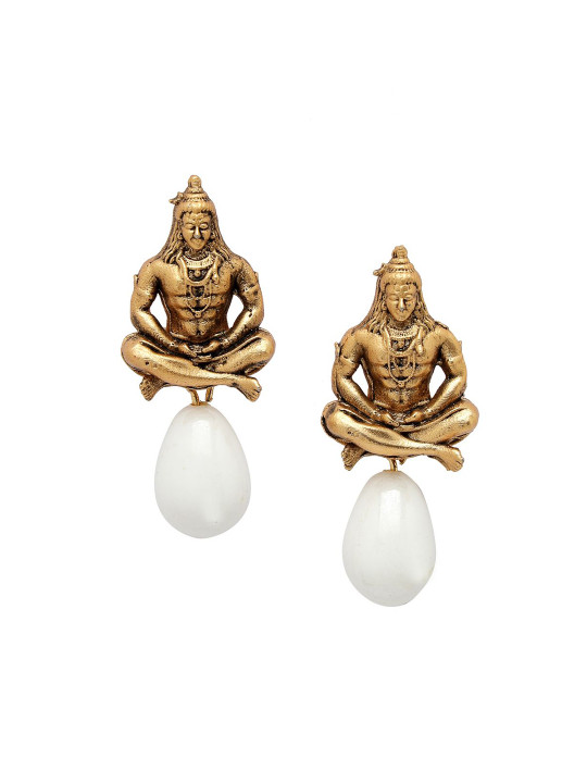ADIVA Gold-Plated Drop Earrings