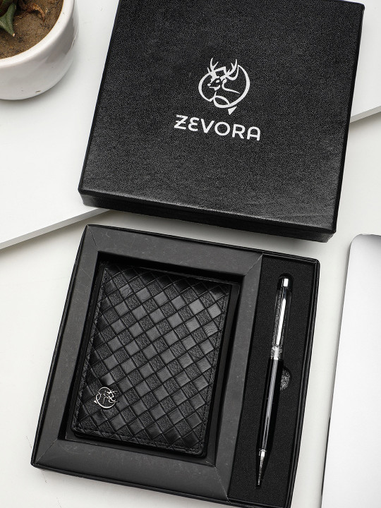 ZEVORA Men Leather Accessory Gift Set
