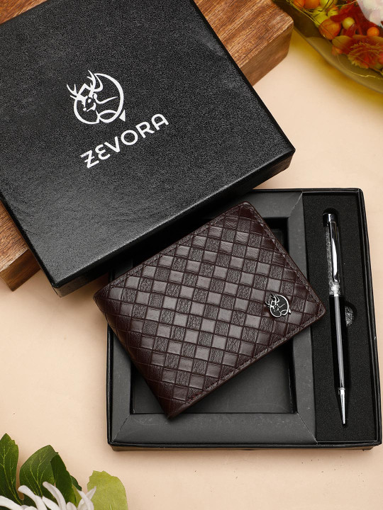 ZEVORA Men Leather Accessory Gift Set