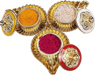 Crafty Creations Presents Decorative Haldi Kumkum Holder (Meenakari Design) for Return Gift,Festive Gift,Diwali Gift,Haldi Kumkum Gift (Trimkhi Kumkum Holder )