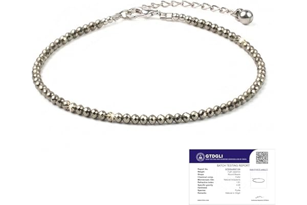 Astrotalk Raw Pyrite Anklet | Stone of Money, Protection & Power | Natural Healing Crystal Anklet for Women | Spiritual Jewellery for Women | Gift for Woman & Girlfriend