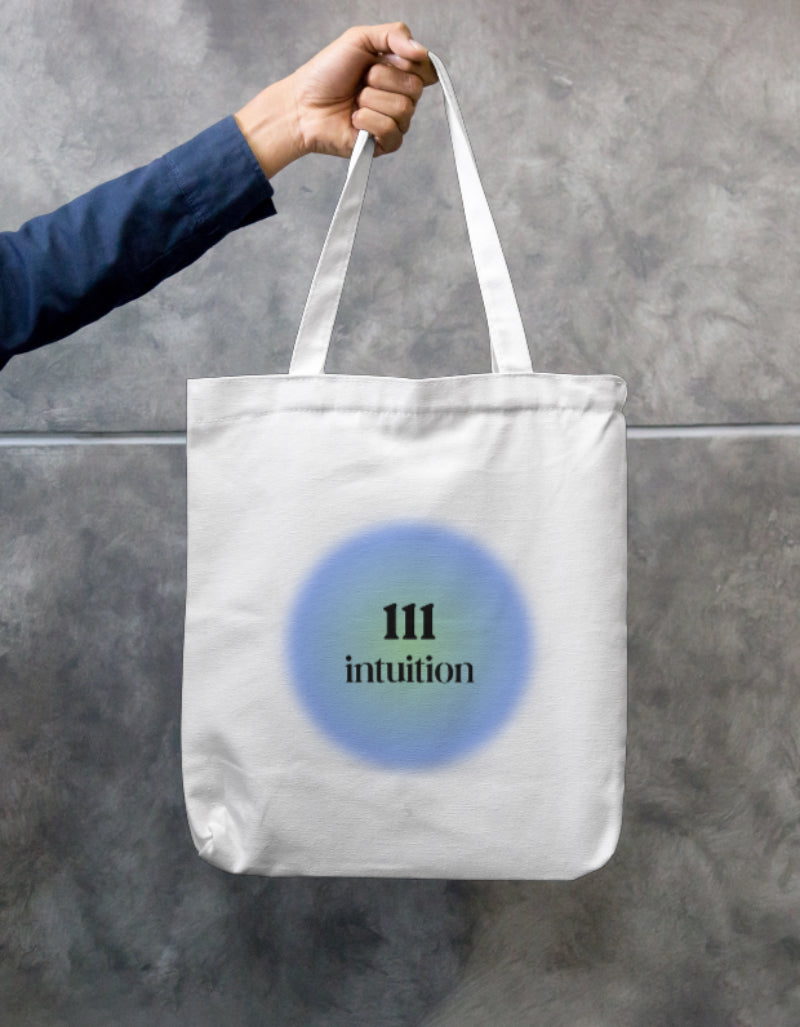 '111 Intuition' Tote Bag Zipper