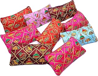 Trendifly Embroidery Wedding Return Gift for Women Wholesale Bridal Traveling potli Bag with Zipper for Ladies Baby Shower Shagun Purse Gifting Haldi Mehandi for Girl