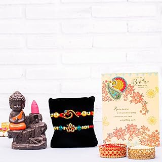 ARCHIES Buddha Idol Statue for Home Decor, Decoration Gift, Gifting Items Multicolor | Living Room, Laughing Buddha Monk Set - ARK-501