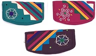 srishopify handicrafts Women's Ethnic Rajasthani Embroidered Purse Clutch for Women Combo Wallets Traditional Handcrafted Ethnic Purse for Girls Return Gifts for Birthday Small Size