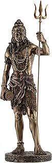 Top Collection Large Standing Shiva Statue with Trishula Trident - Lord Shiva Destroyer of Evil Sculpture in Premium Cold Cast Bronze - 24-Inch Collectible Hindu Figurine