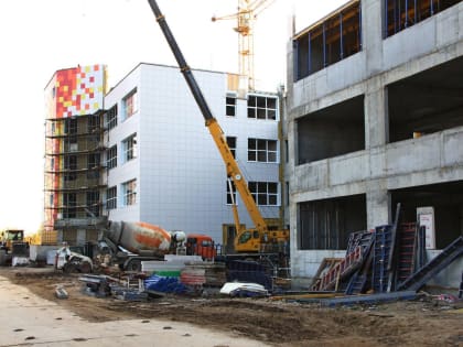 Строительство новой школы в Рязани набирает обороты