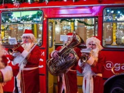 24 декабря в Рязани начнет курсировать автобус с новогодним оркестром