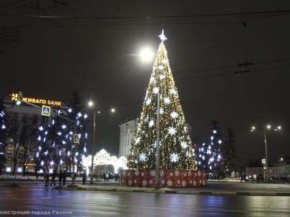 На улице Почтовой в Рязани установили новые световые арки