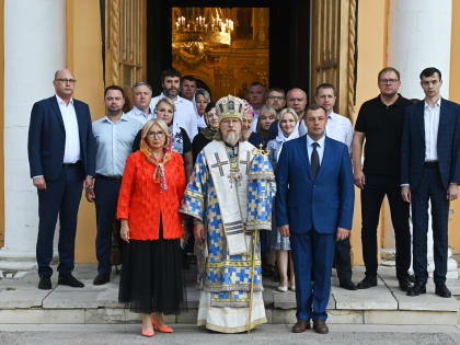 Молебен в Рождественском кафедральном соборе Рязани