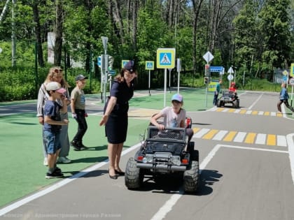 В День защиты детей в Детском автогородке проведена конкурсно-игровая программа «Юный пешеход»