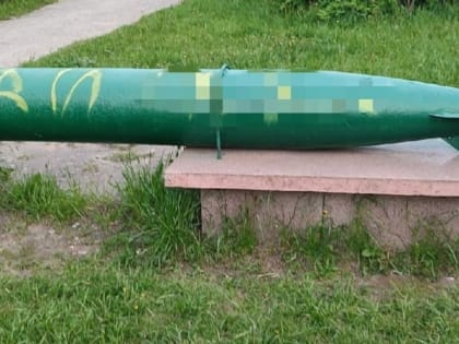 Житель Рязани изрисовал краской военные объекты в местном парке