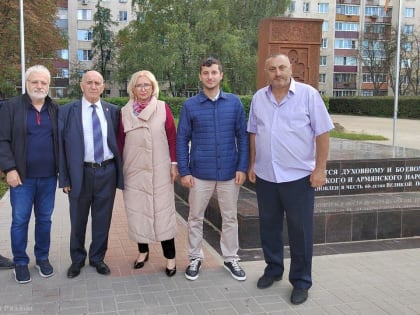 В Рязани проконтролировали реализацию проекта местной инициативы у памятника «Хачкар»
