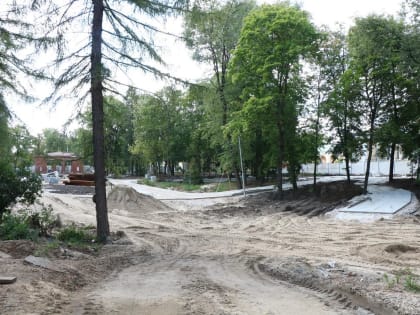 В Рязани благоустраивают Нижний городской парк