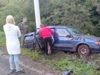 В Сараевском районе легковушка врезалась в столб, есть погибший