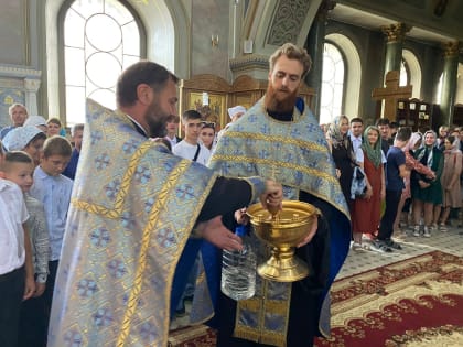 Молебен перед началом учебного года для учеников и учителей Рязанской православной гимназии (фоторепортаж)