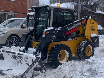 Ночью с рязанских улиц вывезли более 2400 кубометров снега