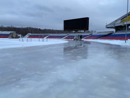 Каток на стадионе ЦСК в Рязани откроется 13 января